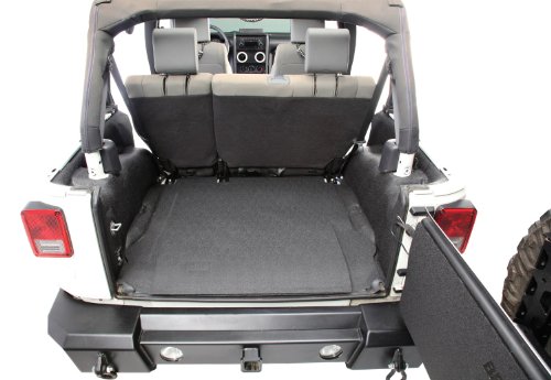 Bedrug - Jeep Bedtred | 2007 - 2010 Jeep Wrangler JK 2 Door, Cargo Liner w/ Tailgate & Tub Liner | Grey - 5 pc. | BTJK07R2