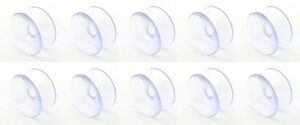 giftwrap etc. small double sided suction cups - 20 mm, set of 10, clear, for glass windows, windshield, tile, kitchen, bathroom mirror, shower wall, terrarium, car window, office