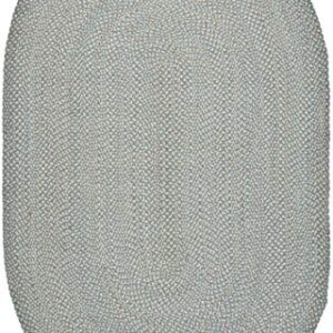 SAFAVIEH Braided Collection 4' x 6' Oval Multi BRD170A Handmade Country Cottage Reversible Cotton Area Rug