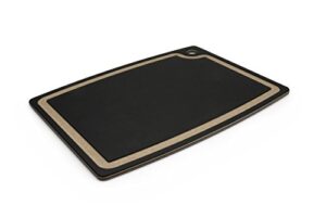 epicurean gourmet series cutting board with juice groove, 17.5-inch by 13-inch, slate/natural
