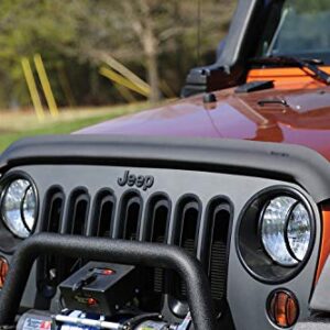 Rugged Ridge | Hood Bug Deflector, Matte Black | 11348.02 | Fits 2007-2018 Jeep Wrangler JK/JKU