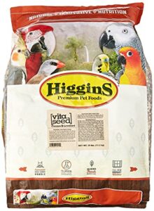 higgins 466150 vita seed conure lovebird food for birds, 25-pound