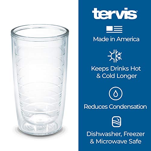 Tervis Manatee Made in USA Double Walled Insulated Tumbler, Clear