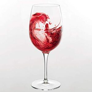 Luigi Bormioli Aero 11 oz White Wine Glasses, Set of 6, Clear