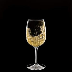 Luigi Bormioli Aero 11 oz White Wine Glasses, Set of 6, Clear