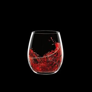 Luigi Bormioli Aero 13.5 oz Stemless Wine Multipurpose Glasses (Set Of 6) : Ultra Clear Glass, Laser Cut Rim, Lead-Free, Elegant Drinking Glassware, Dishwasher Safe, Fine Quality