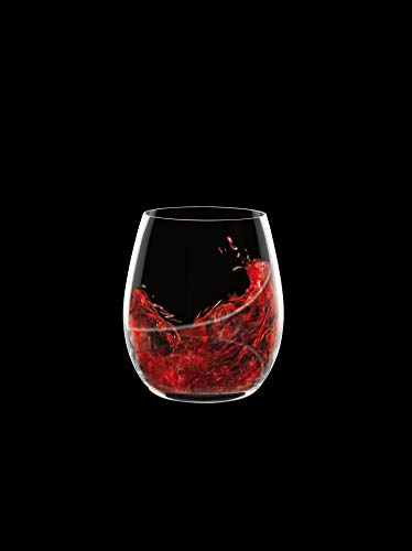 Luigi Bormioli Aero 13.5 oz Stemless Wine Multipurpose Glasses (Set Of 6) : Ultra Clear Glass, Laser Cut Rim, Lead-Free, Elegant Drinking Glassware, Dishwasher Safe, Fine Quality