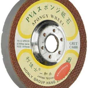 Toolocity HLPVAMS3 4-Inch PVA Marble Polishing Wheel MS Styple, 400 Grit