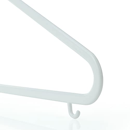 HANGERWORLD 18 Pack 11.8inch White Plastic Kids Hanger - Sized for Baby, Toddler and Children