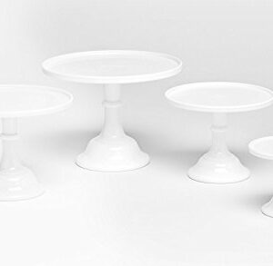 Milk White 6" Glass Cake Stand - By Mosser Glass