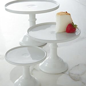 Milk White 6" Glass Cake Stand - By Mosser Glass