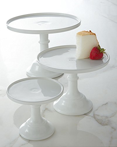 Milk White 6" Glass Cake Stand - By Mosser Glass