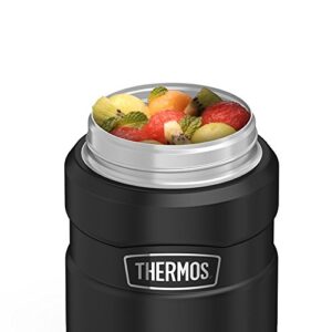 Thermos Stainless King 24 Ounce Food Jar, Matte Black (SK3020BKTRI4)