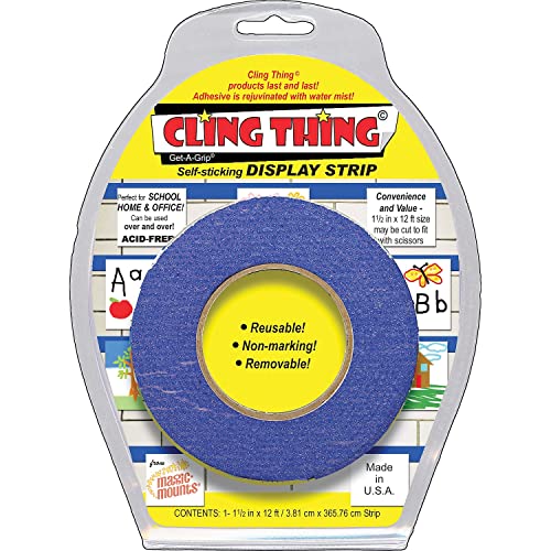 Miller Studio Cling Thing Self-Sticking Display Strip Mounting Tape, 5.75-Inch W X 7.5-Inch L, Blue, 1 Each (Mil3289)