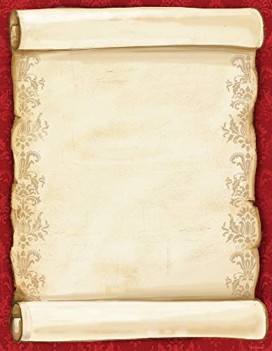 Great Papers! Christmas Scroll Letterhead, 80 count, 11" x 8.5" (2012250)