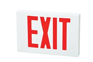 fulham fhex21wrem firehorse led thin profile emergency exit sign, white