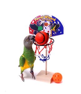 birdie basketball - adjustable height parrot basketball trick prop