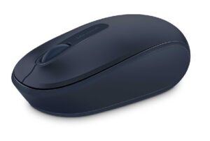 microsoft wireless mobile mouse 1850- wool blue - comfortable right/left hand use, wireless mouse with nano transceiver, for pc/laptop/desktop, works with mac/windows 8/10/11 computers