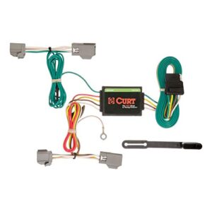 curt 56191 vehicle-side custom 4-pin trailer wiring harness, fits select ford fiesta hatchback