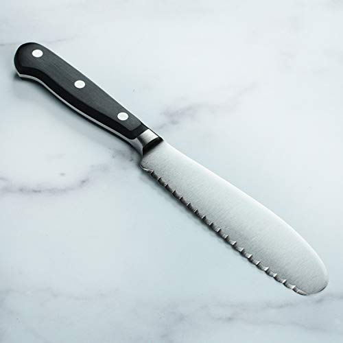 Wusthof Classic Sandwich Knife - Serrated Utility, 5.5" Blade (5.5-inch)