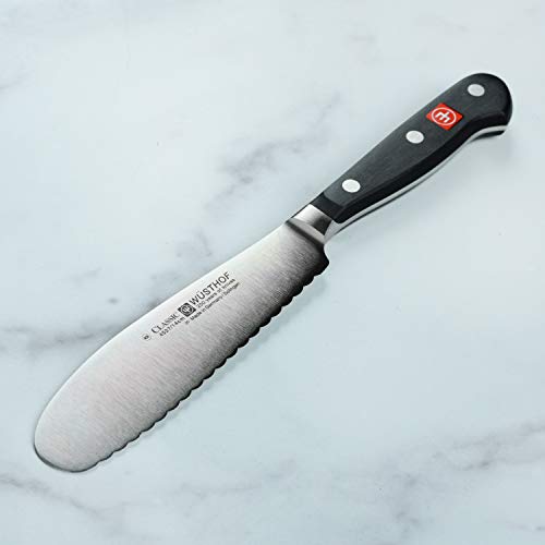 Wusthof Classic Sandwich Knife - Serrated Utility, 5.5" Blade (5.5-inch)