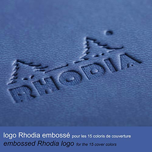 Rhodia Rhodiarama Webnotebook - Lined 96 Sheets - 5 1/2 x 8 1/4 - Sapphire Cover