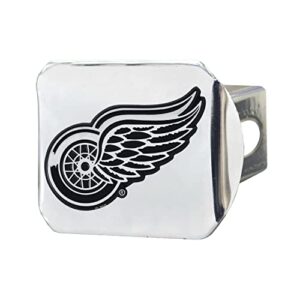 fanmats - 14966 nhl detroit red wings chrome hitch cover 3.4"x4"