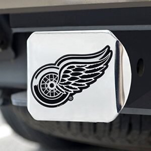 FANMATS - 14966 NHL Detroit Red Wings Chrome Hitch Cover 3.4"x4"