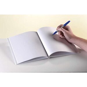 white blank books with hardcovers 8.5"w x 11"h (6 books / pack)