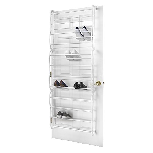 Sunbeam SR00753 Door' 36-Pair Shoe Rack [Misc.], White