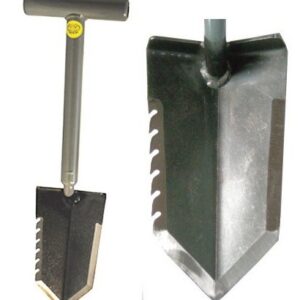 Lesche 1V_WWMFG-TH18-SER-L Mini Sampson 18" T-Handle Shovel with Serrated Blade