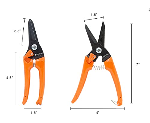 Zenport Q91 Zen-Magic Ultra Twig and Hoof Trimming Shear Twin-Blade, 7.5-Inch Long