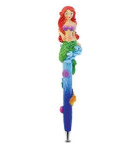 planet pens mermaid novelty pen - cute fun & unique kids & adults office supplies ballpoint pen, colorful sea life writing pen instrument for cool stationery school & office desk decor accessories