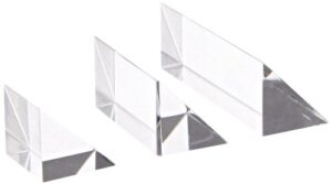 united scientific par123 clear acrylic right-angles prism set