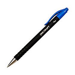 skilcraft 7520-01-352-7310 rubberized retractable fine ball point pen (pack of 12), blue ink