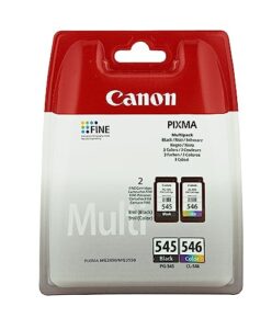 canon pg-545 cl546 multi-pack (black, cyan, magenta, yellow)