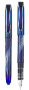 zebra pen fuente disposable fountain pen, 0.6mm point, blue ink, 12-pack