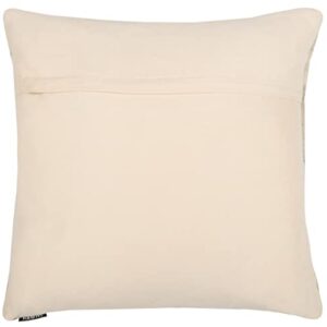 Safavieh Pillow Collection Throw Pillows, 22 by 22-Inch, Peyton Silver, Set of 2