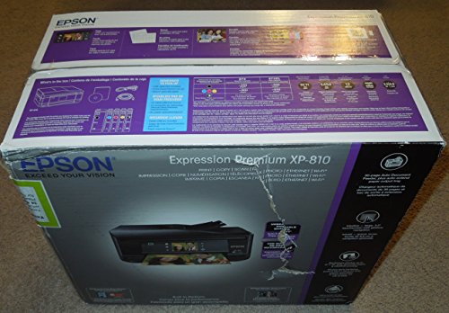 Epson C11CD29201 Expression Premium XP-810 Small Wireless Color Photo Printer with Scanner, Copier and Fax