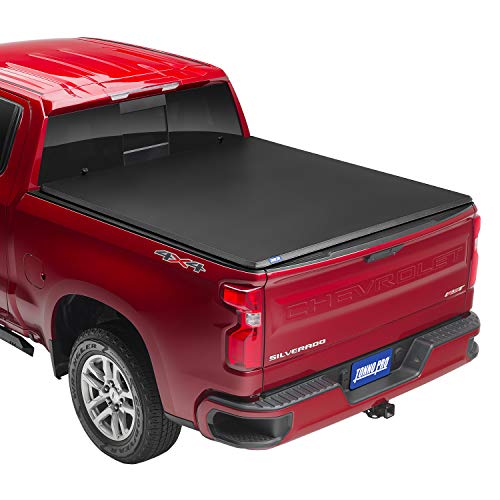 Tonno Pro Hard Fold, Hard Folding Truck Bed Tonneau Cover | HF-158 | Fits 2014 - 2018, 2019 Ltd/Lgcy Chevy/GMC Silverado/Sierra 1500 6' 7" Bed (78.8")