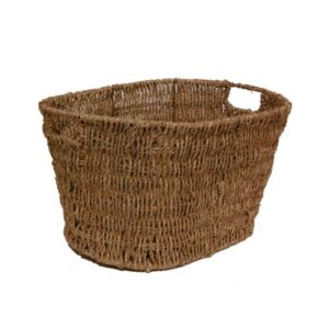 the lucky clover trading seagrass storage basket, natural