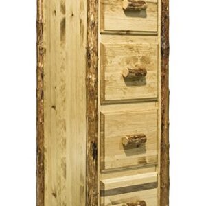 Montana Woodworks Glacier Country Collection 4-Drawer File Cabinet