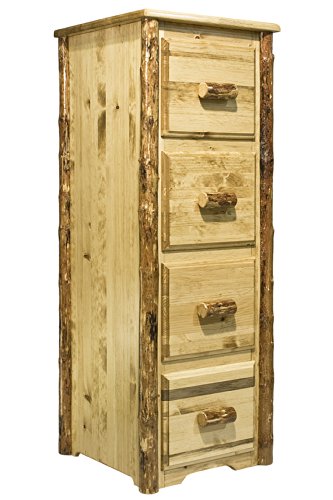 Montana Woodworks Glacier Country Collection 4-Drawer File Cabinet