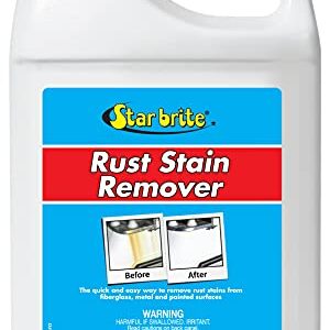 STAR BRITE Rust Stain Remover Spray - Instantly Dissolve Corrosion Stains on Fiberglass, Vinyl, Fabric, Metal & Painted Surfaces - Also Removes Sprinkler Stains - 1 Gallon (089200)