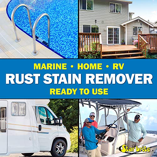 STAR BRITE Rust Stain Remover Spray - Instantly Dissolve Corrosion Stains on Fiberglass, Vinyl, Fabric, Metal & Painted Surfaces - Also Removes Sprinkler Stains - 1 Gallon (089200)