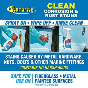 STAR BRITE Rust Stain Remover Spray - Instantly Dissolve Corrosion Stains on Fiberglass, Vinyl, Fabric, Metal & Painted Surfaces - Also Removes Sprinkler Stains - 1 Gallon (089200)