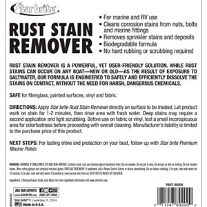 STAR BRITE Rust Stain Remover Spray - Instantly Dissolve Corrosion Stains on Fiberglass, Vinyl, Fabric, Metal & Painted Surfaces - Also Removes Sprinkler Stains - 1 Gallon (089200)