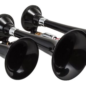 Kleinn Air Horns HK7 Complete Triple Train Horn System - Black