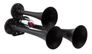 kleinn air horns 130-1 xcr 2.0 mini triple train horn - black zinc alloy