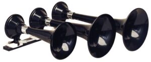 kleinn air horns 230 triple train horn - black